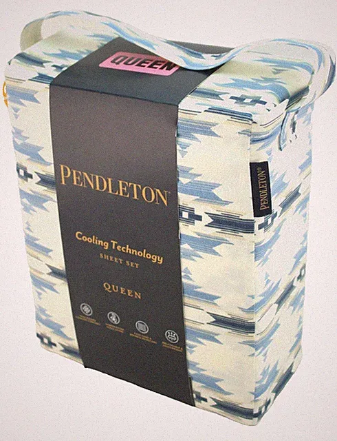 New PENDLETON Queen Size Moonlit Mesa Cooling Tech Sheet Set Fit 17" Mattress