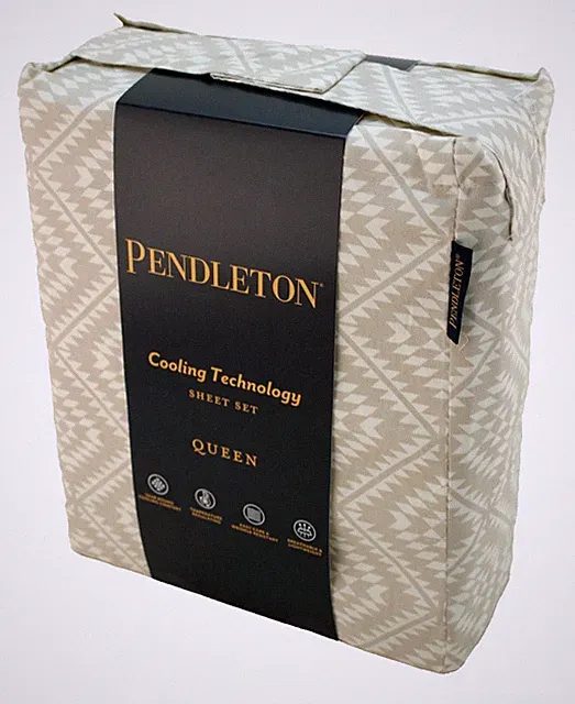 New PENDLETON Queen Size Tucson Peak Cooling Tech Sheet Set Fit 17" Mattress