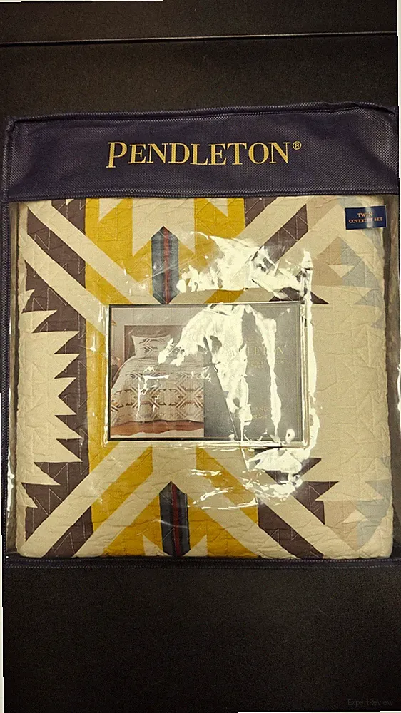 NEW Pendleton Sandshell White Sands Twin Size Quilt Bedding Set & 1 Sham *READ*