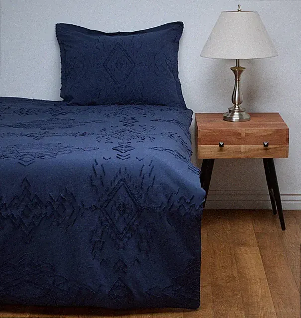 NIP Pendleton Rock Point Comforter Set TWIN Navy Blue Night + Standard Sham