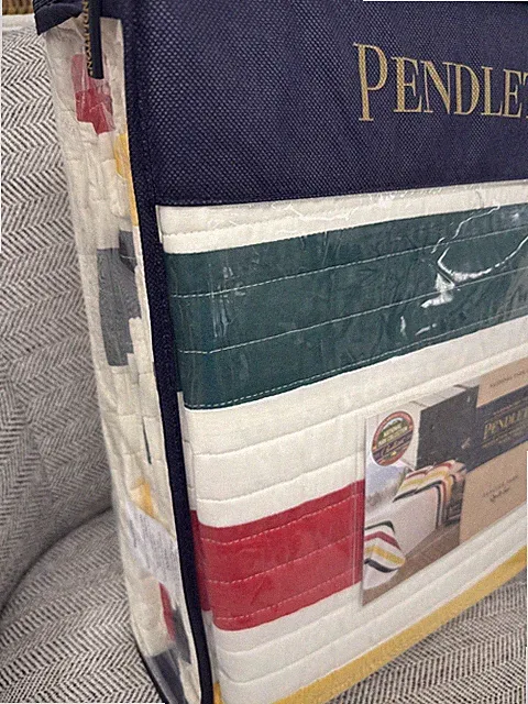 Pendleton Collection Glacier Park Horizontal Stripes Twin Quilt Set 2 New ~