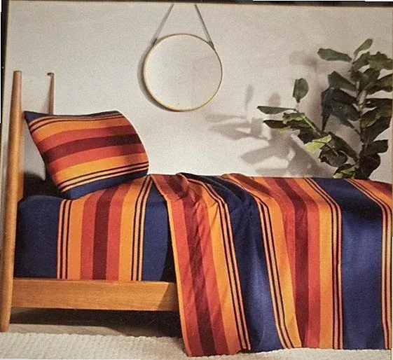 Pendleton Grand Canyon Navy Orange Twin Sheet Set