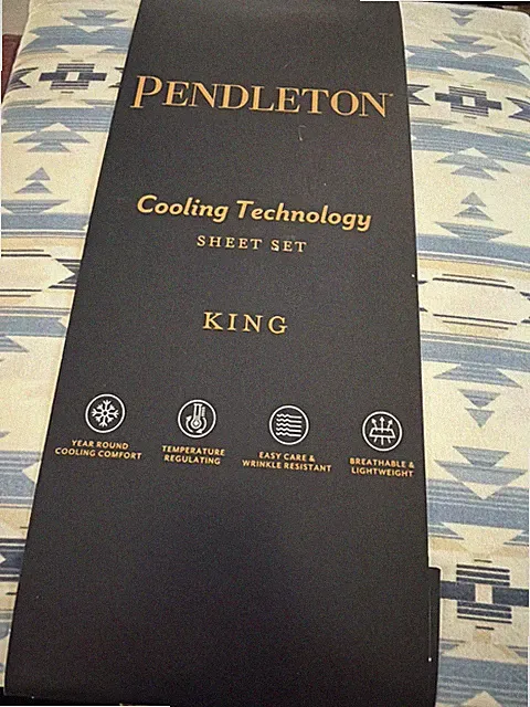 Pendleton King Sheet Set Cooling Technology Moonlit Mesa New