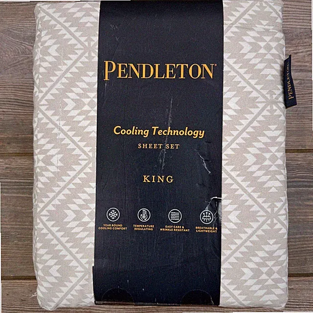 Pendleton King Sheet Set Tucson Peak Tan Cooling Technology Aztec NEW