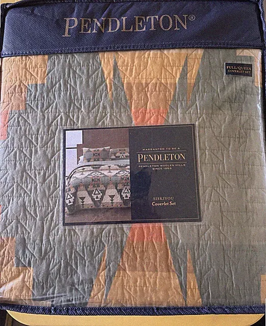 Pendleton Siskiyou Full/Queen Quilted Cotton Coverlet Set