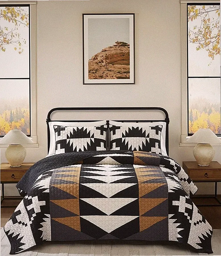 Pendleton Spider Rock 3P Full Queen Quilt shams Set