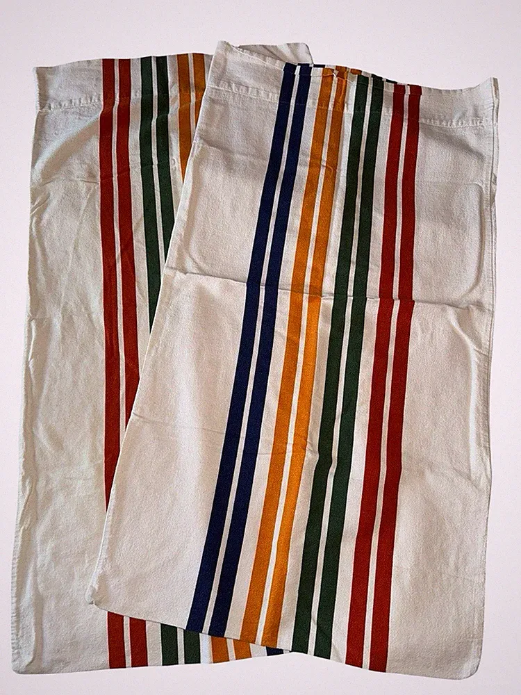 Pendleton Westland Stripe KING 2 Pillowcases READ
