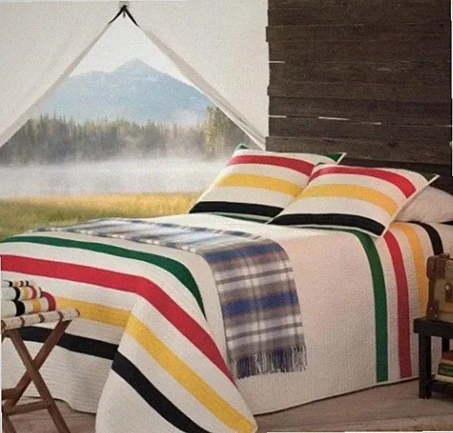 REDUCED Pendleton •Glacier Park •Full/Queen •3 Pc Set •100% Cotton • HBC style